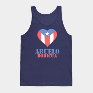 Boricua Abuelo Puerto Rican Flag Fathers Day Tank Top